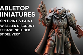 pro resin 3d print and paint tabletop miniatures warhammer 40k and dnd army