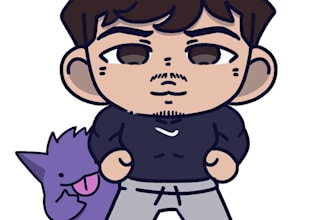 draw u as chibi my style with ur pokemon