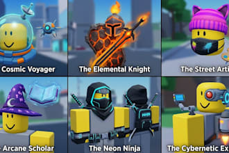 create any professional roblox ugc accessories and wearables