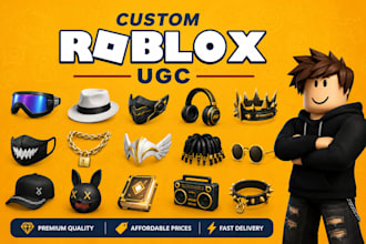 create any professional roblox ugc accessories and wearables