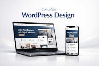 design and develop a wordpress website