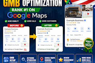 do gmb optimization for USA local SEO and maps ranking