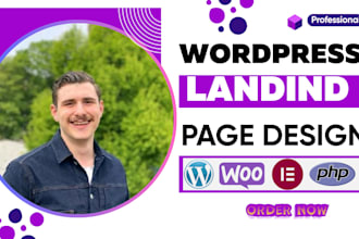 create high converting wordpress landing page design, sales page, squeeze page