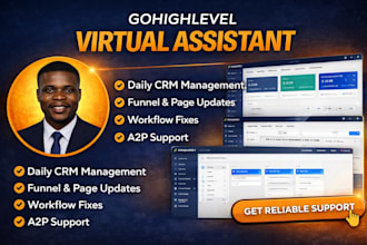 be your gohighlevel virtual assistant for crm automation and support