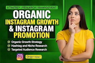 do organic instagram promotion and instagram organic growth