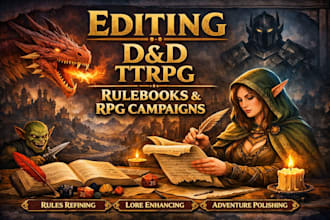 edit dnd ttrpg rulebook and fantasy rpg campaign content fast