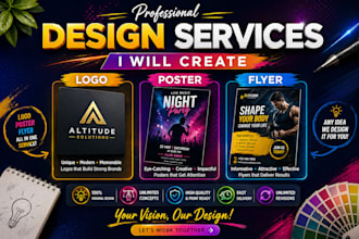 design modern and professional logo for your business
