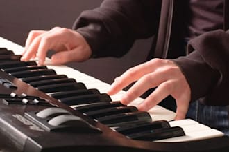 record grand piano hammond organ and synth layers piano midi session brass solo