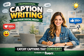 write catchy instagram captions and hashtags