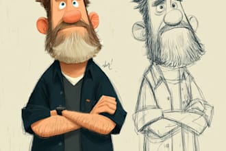 illustrate your cartoon character