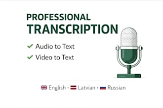 transcribe your audio or video to text accurately