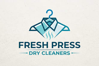 design a clean and professional dry cleaner logo