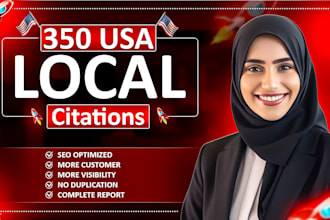 do high authority manual USA local citations for google maps seo