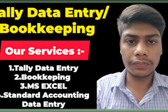 do tally data entry, bookkeeping and excel data entry