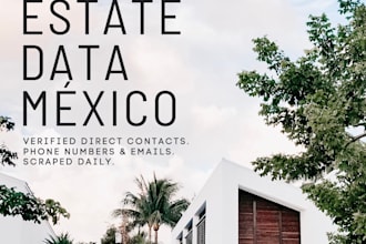 scrape real estate data and properties from mexico