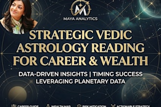 provide a strategic vedic astrology reading for career and wealth