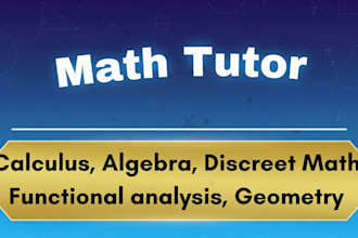 be your math, discrete math, algebra, calculus and statistics tutor