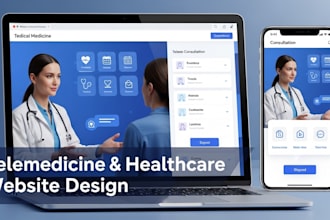 design telemedicine website, clinic website and medical healthcare website
