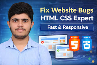 fix HTML CSS bugs and make your website responsive