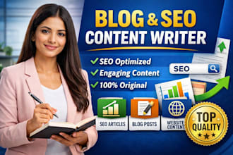 write SEO blog posts, articles and website content
