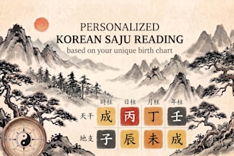 do korean saju reading for love, career and life guidance