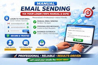 manually send personalized emails for outreach