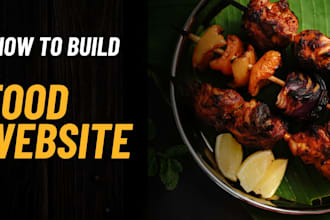 build professional food website design