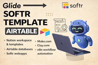 setup airtable database, airtable automation airtable crm workflow, softr portal