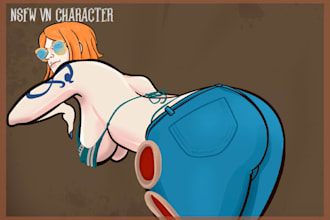 create nsfw anime characters for visual novels and adult games