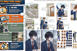 make manga comics and characters with high consistency