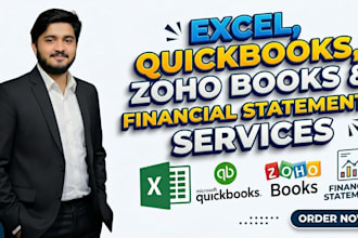do quickbooks online bookkeeping, cleanup, catch up, and setup, zohobooks