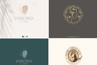 design a mondern feminine brand logo