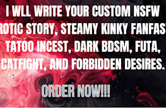 write nsfw fanfiction futa furry taboo incest intense catfight bdsm smut story