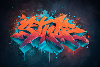 design professional graffiti wall art and murals