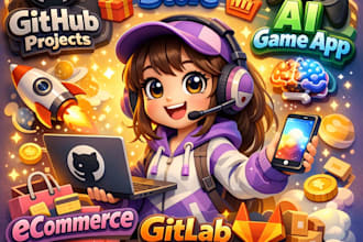 promote your github project ecommerce store ai game app and gitlab marketing