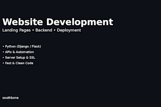 build a modern website or landing page with deployment