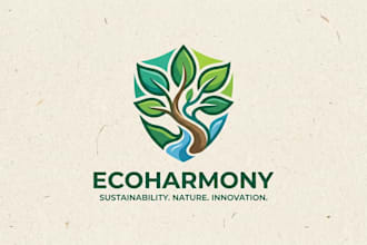 design a green and professional ecology logo for your brand
