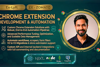 build, fix, or migrate your custom manifest v3 chrome extension
