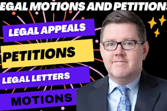 draft motions, petitions, lawsuits, and legal pleadings