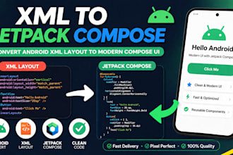 convert android xml layout to jetpack compose UI