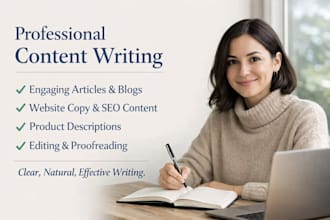 write clear, engaging, and professional content