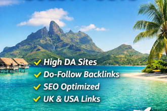 deliver safe travel backlinks using travel guest posts