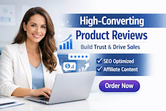 write high converting product reviews and affiliate content that drives sales