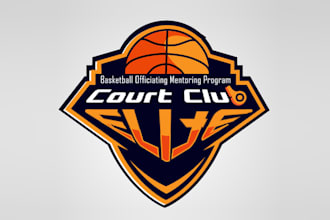 create yet appealing logo for a basketball referee group