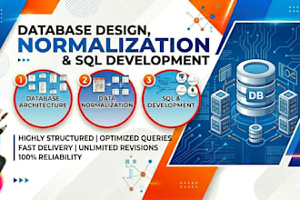 do database design, normalization and sql development