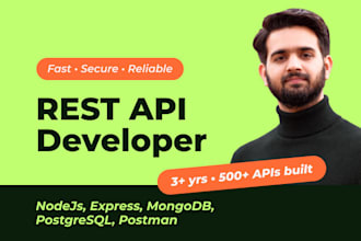 build a rest API with nodejs express mongodb or postgresql