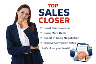be your sales closer sales representative sales closer expert b2b sales rep