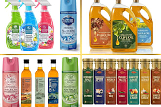 deisgn food label,oil label,product label,bottle label,cleaning label