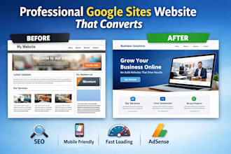 build a responsive google sites website landing page