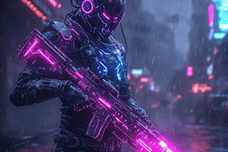 create an anime character , cyberpunk character